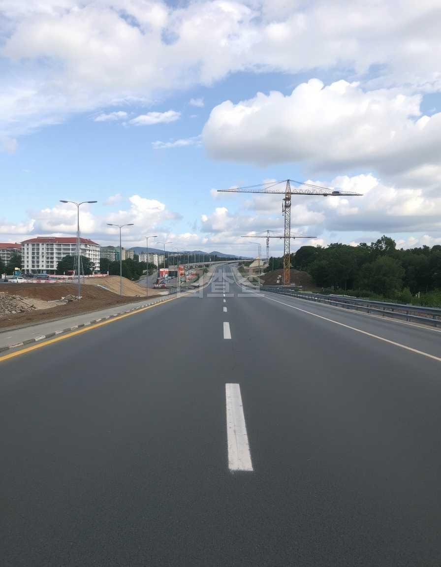 公路建筑工地景觀 土木工程與公路工程建設(shè)的交織圖景